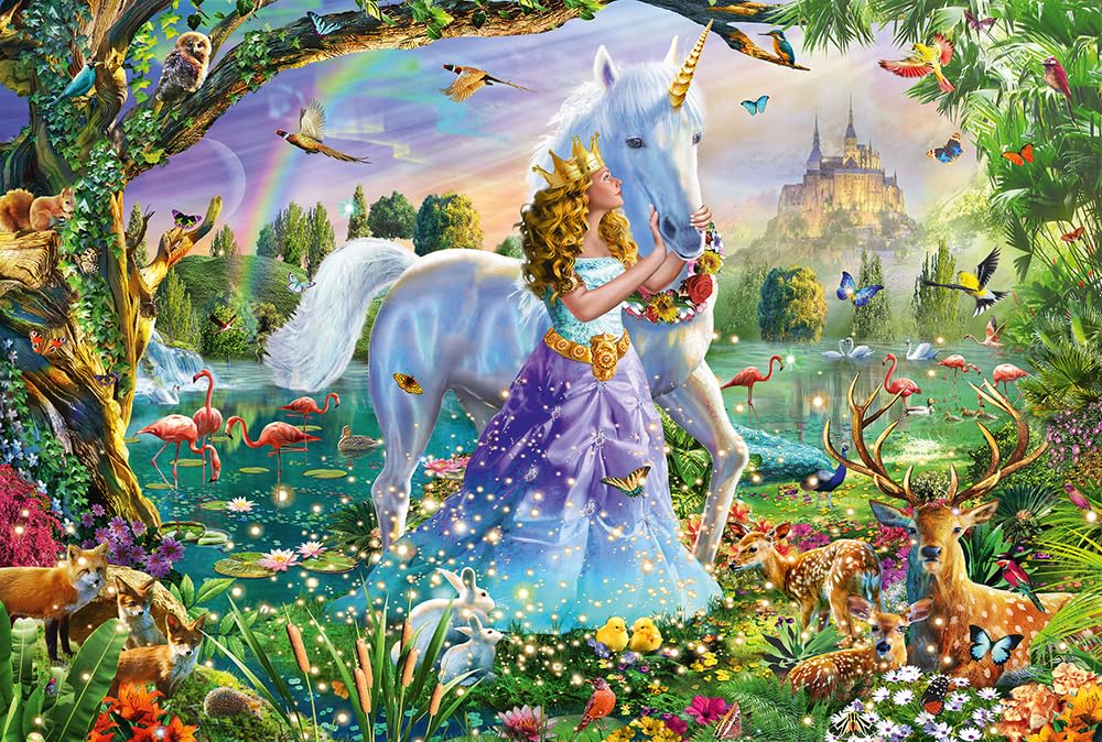 Amazon.com: Schmidt | Princess Unicorn and Castle - 150 -Piece